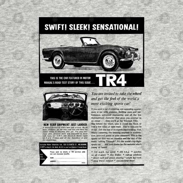 TRIUMPH TR4 - advert by Throwback Motors